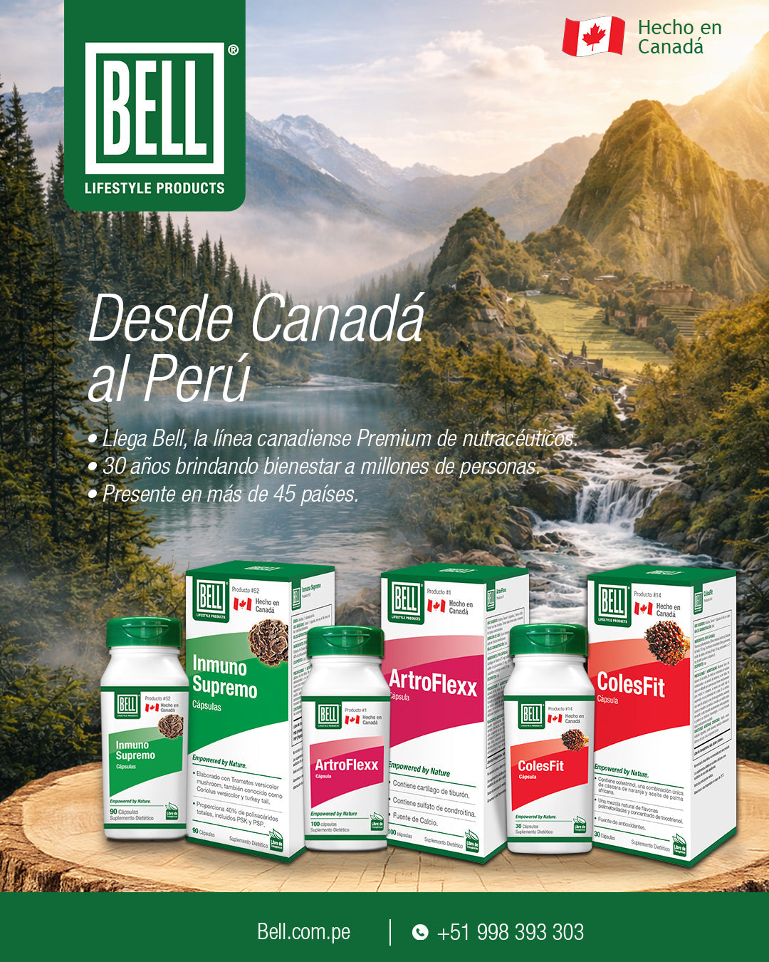 Bell Lifestyle Products Announces Official Launch in Peru, Bringing 30 Years of Trusted Natural Health Solutions to the Peruvian Market