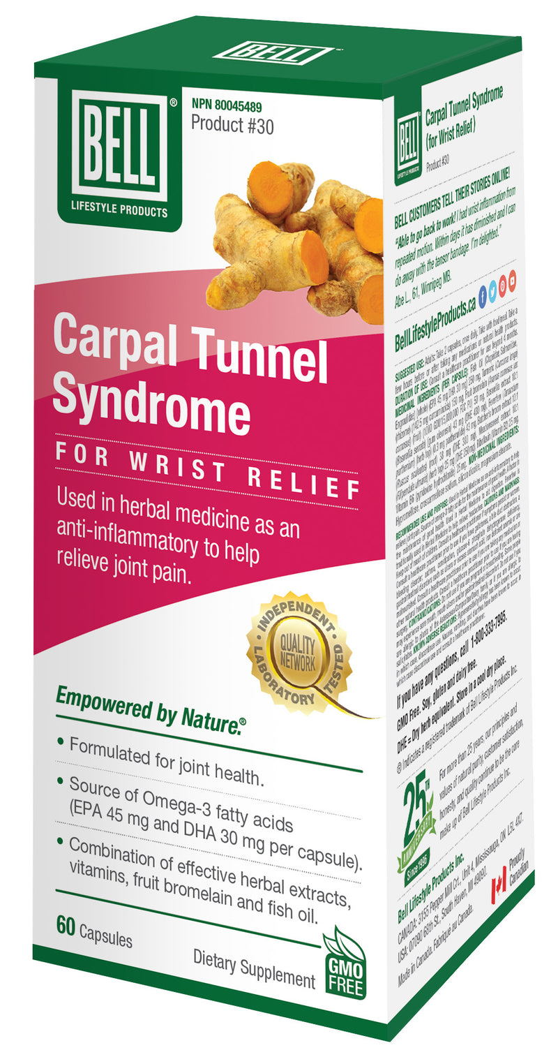 30 Carpal Tunnel Syndrome for Wrist Relief  Bell Lifestyle Products – Bell  Lifestyle Products CANADA